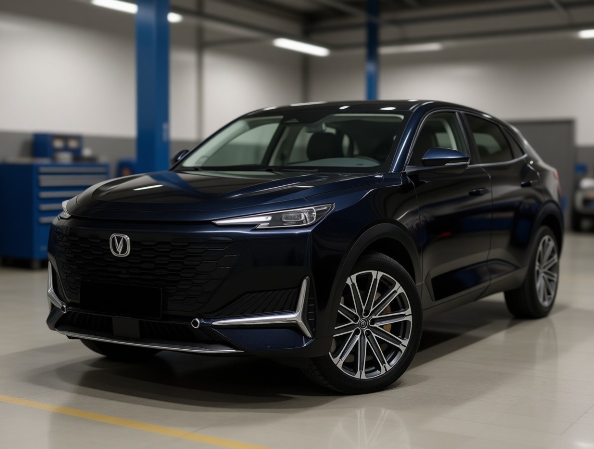 Changan Uni-K готовится к диагностике в автотехцентре