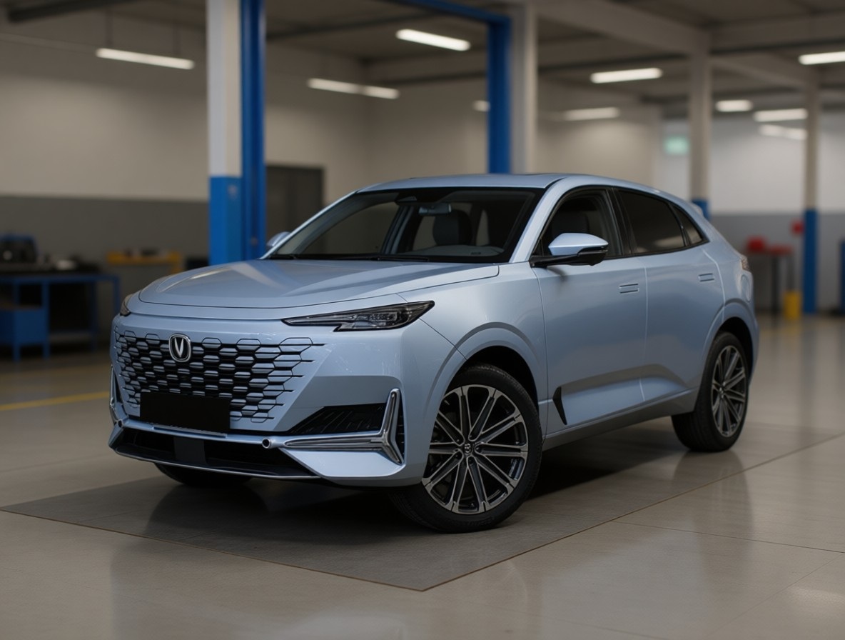 Changan Uni-K готовится к замене рычага в автотехцентре