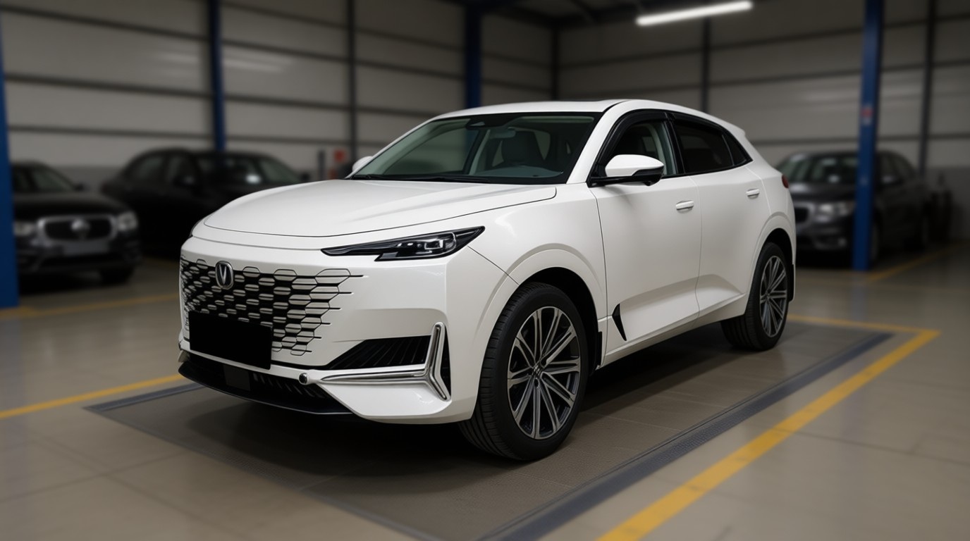 Changan Uni-K после замены сайлентблоков рычага в автотехцентре