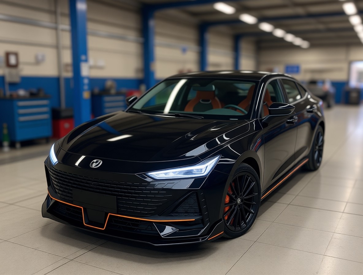 Changan Uni-V готовится к замене сцепления робота в автотехцентре