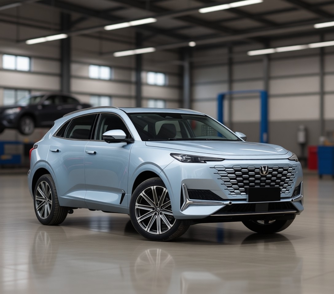 Changan Uni-K готовится к замене суппорта в автотехцентре