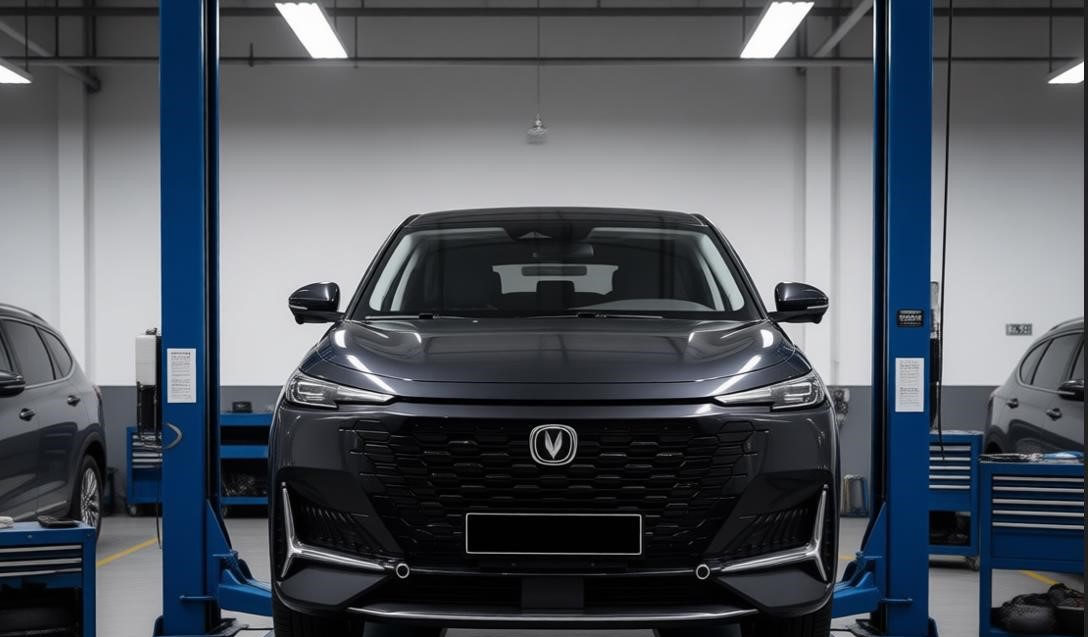 changan uni-k в автосервисе на обслуживании