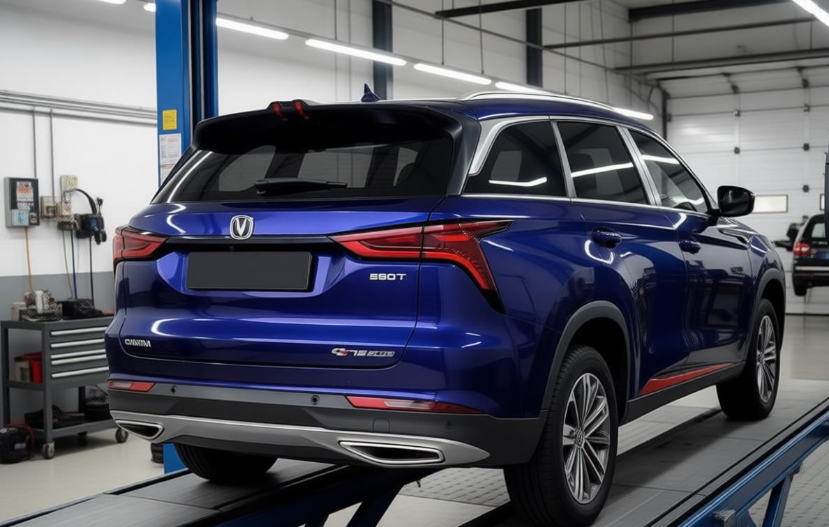 changan cs75plus в автосервисе на ремонте