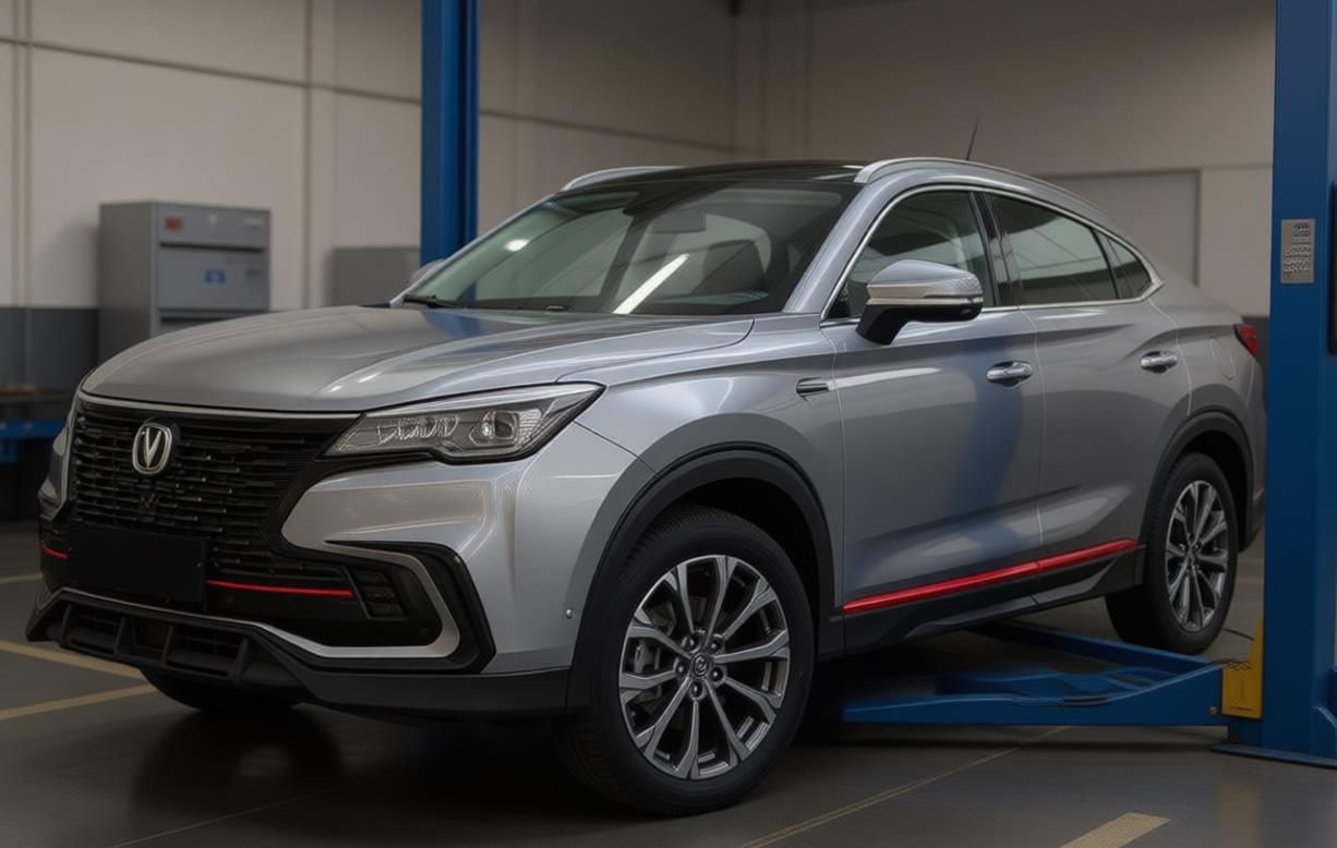 changan cs85 в автосервисе на ремонте