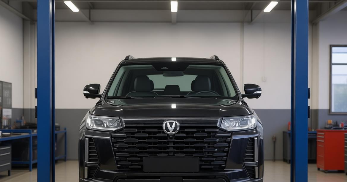 changan cs95 в автосервисе на ремонте