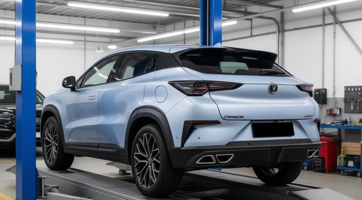 changan uni-t в автосервисе на обслуживании