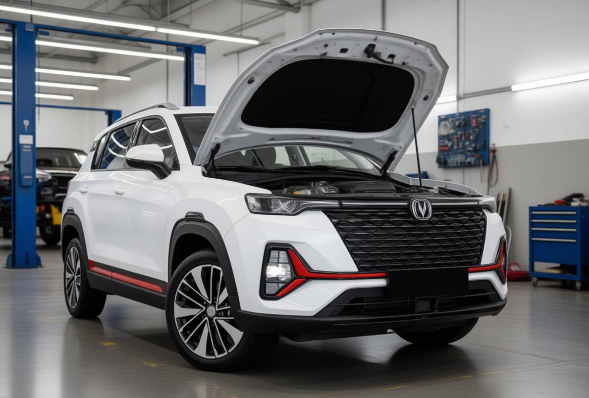 changan cs35plus в автосервисе на ремонте