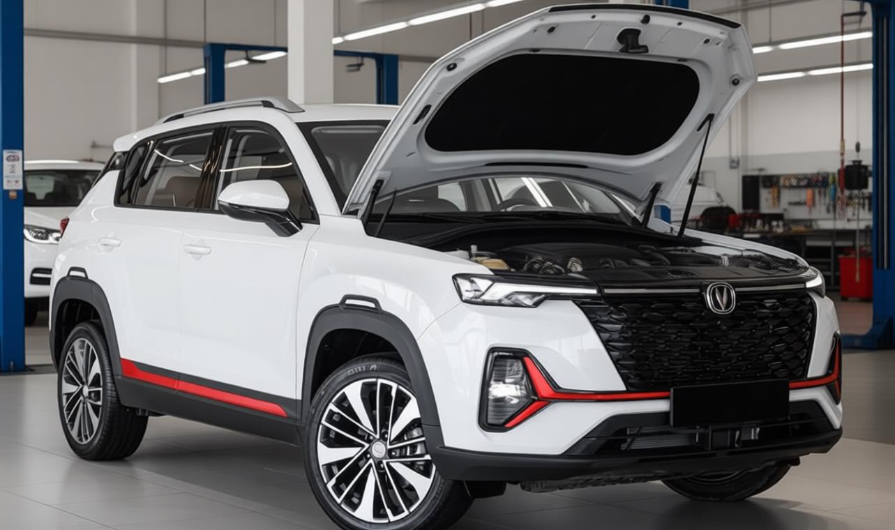 changan cs35plus в автосервисе на ремонте