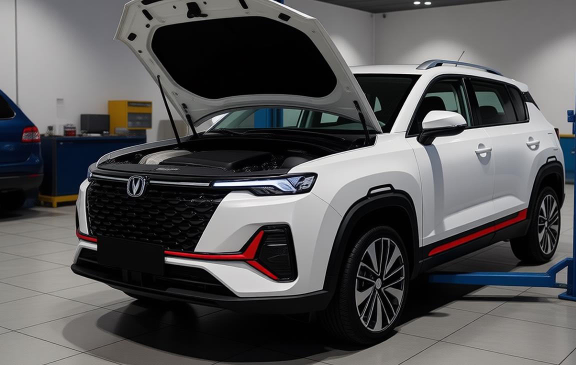 changan cs35plus в автосервисе на ремонте