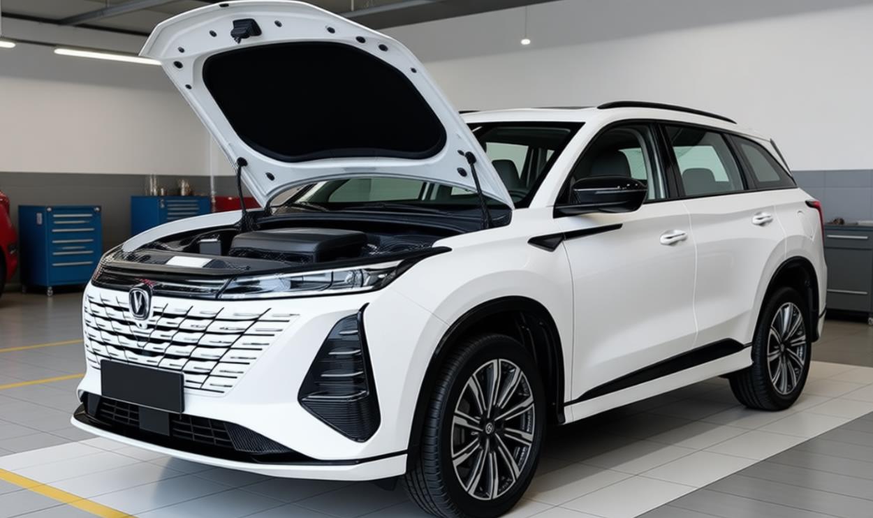 changan cs75 plus в автосервисе на обслуживании