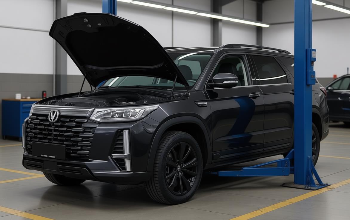 чанган в автосервисе на ремонте