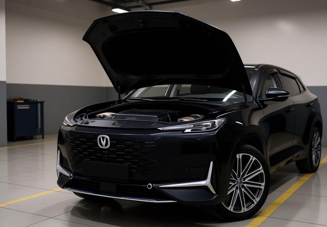 changan uni-k в автосервисе на обслуживании