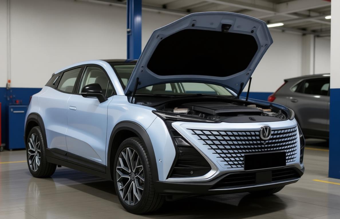 changan uni-v в автосервисе на обслуживании